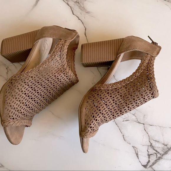 Fergie Peep Toe Block Heels - Picture 8 of 12